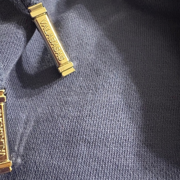 Valabasas “Mute” Navy Blue Fleece Sweats. - Picture 3 of 8